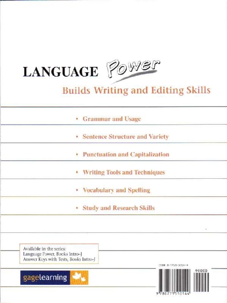 Commandez Language Power, Book B (Workbook) | Service Scolaire SESCO