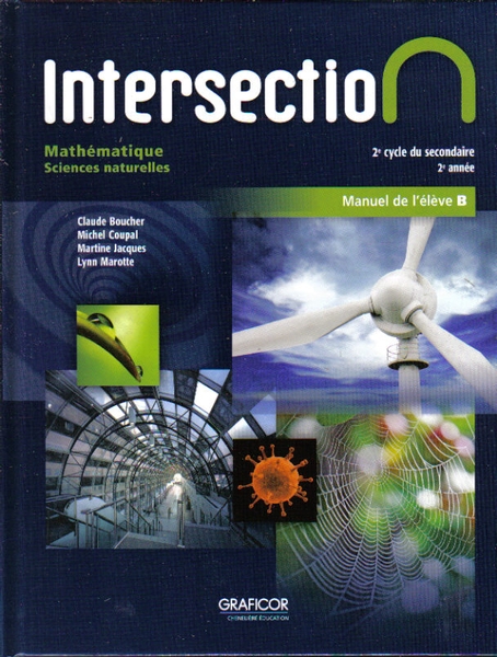 Commandez Intersection Mathématique, 2e Année Du 2e Cycle, Manuel B ...