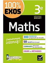 100% exos Maths 3e , manuel