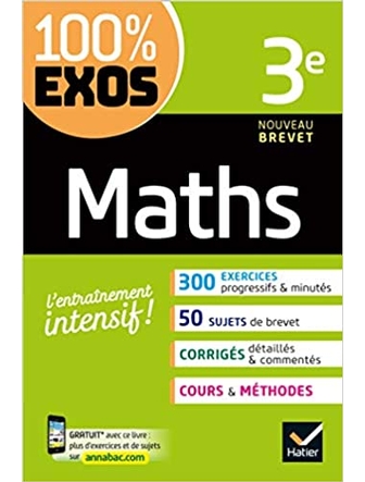 100% exos Maths 3e , manuel